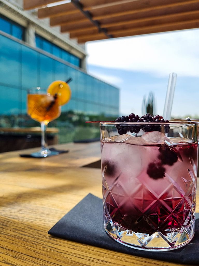 Coctails Rooftop bar Hotel Arka