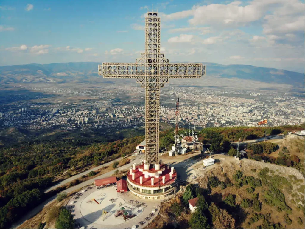 Travel guide Skopje - Millennium cross Skopje Vodno